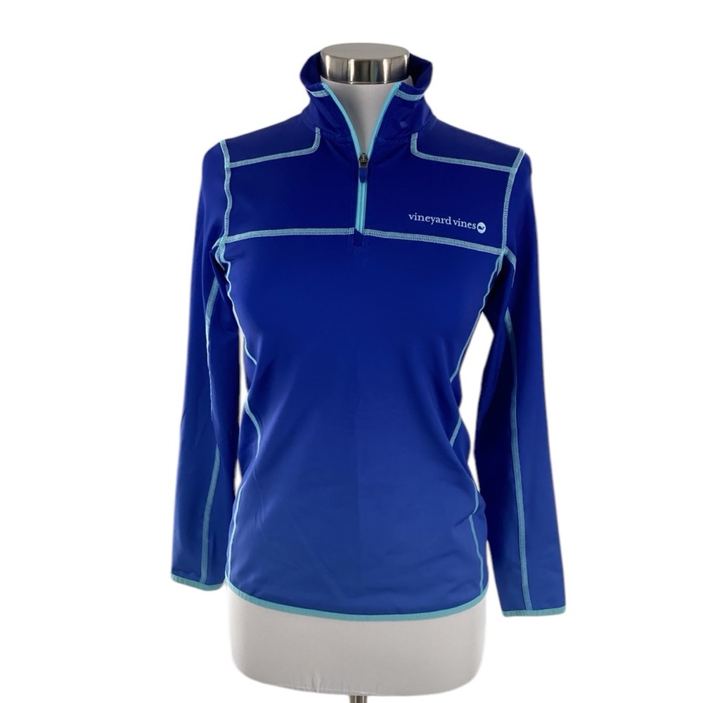 Vineyard Vines Performance Quarter Zip Ombre Tech Top Women’s X-Small - Picture 3 of 8